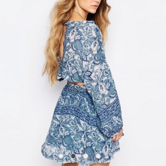 Free People Pants - Free People Silver Sun Open Back Cutout Dress